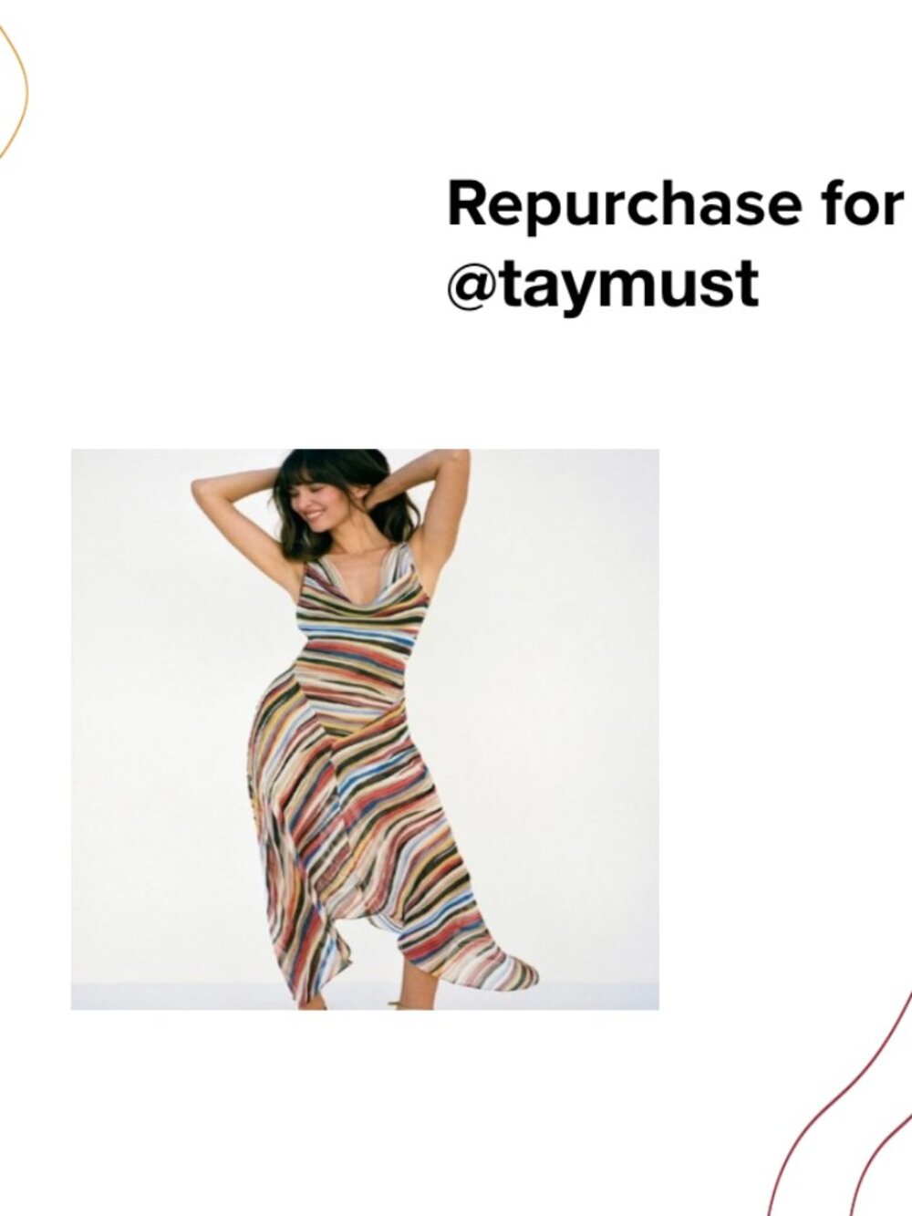 repurchase for @taymust